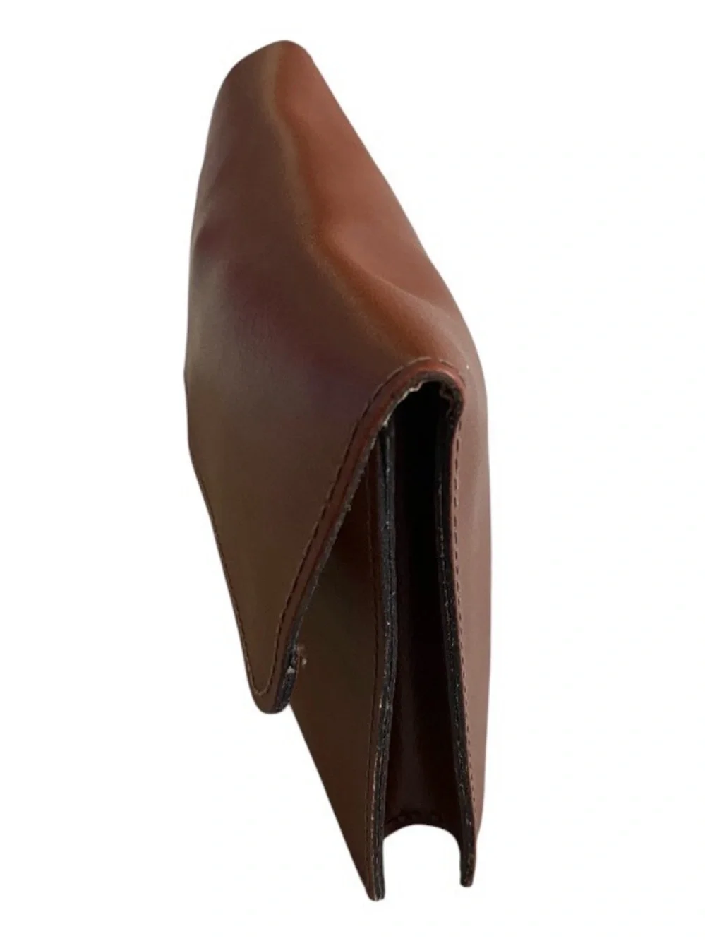 Vintage genuine leather clutch/wristlet